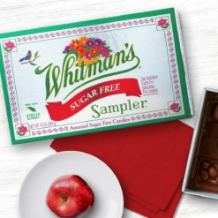 Whitman's Sampler® Sugar Free, 10 Oz. Box -Sweet Gift Shop 076740079620 7962 10oz whitmans sugarfree sil1