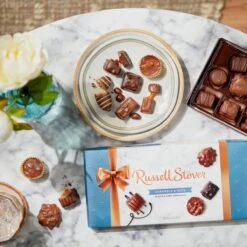 Caramels And Nuts Assortment, 9.4 Oz. Box -Sweet Gift Shop 077260044051 4405d 9.4oz copperbowline caramelsnuts sil1