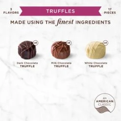 Truffle Assortment, 9.4 Oz. Box -Sweet Gift Shop 077260044075 4407d 9.4oz copperbowline truffles con