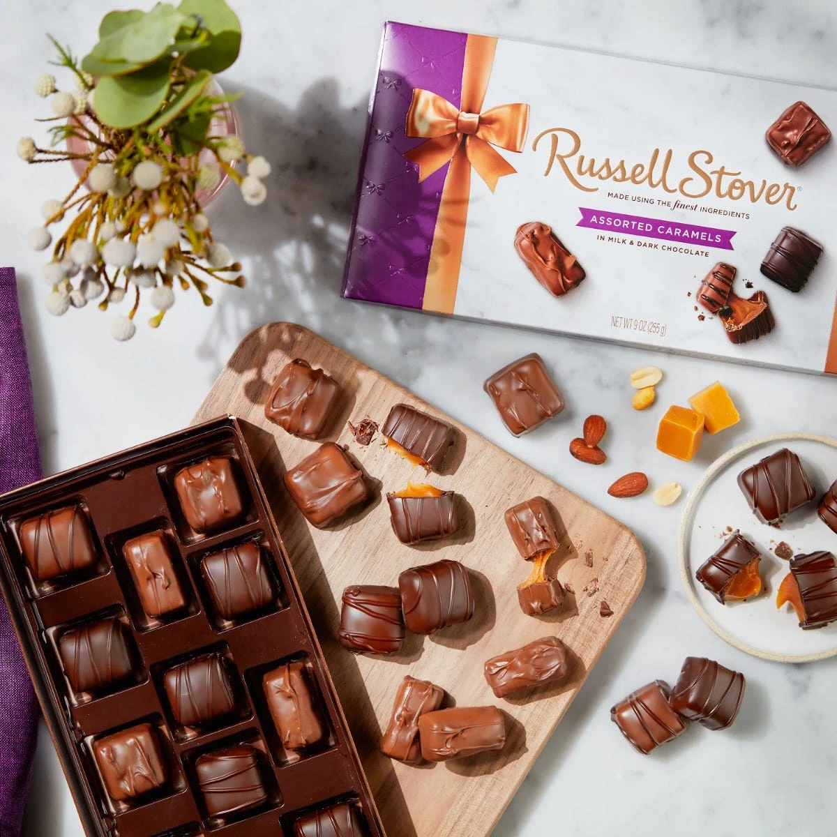 Assorted Caramels, 9 Oz. Box 6 Assorted Caramels, 9 Oz. Box - Image 4
