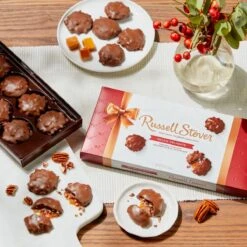 Milk Chocolate Pecan Delights, 8.1 Oz. Box -Sweet Gift Shop 077260044099 4409d 8.1oz copperbowline pdl sil1