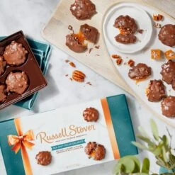 Milk Chocolate Sea Salt Pecan Delights, 8.1 Oz. Box -Sweet Gift Shop 077260044105 4410d 8.1oz copperbowline sspdl sil1