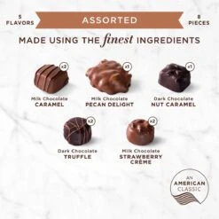 Assorted Chocolates Thank You Box, 4.6 Oz. -Sweet Gift Shop 077260044259 4425 4.6oz copperbowline assorted con