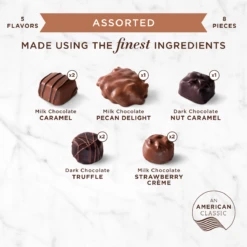 Assorted Chocolates Happy Birthday Box, 4.6 Oz. -Sweet Gift Shop 077260044273 4427 4.6oz happybirthday assortedbox con