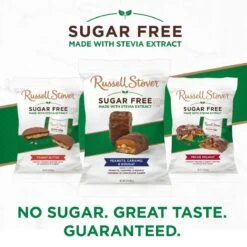 Sugar Free Chocolate Peanut, Caramel & Nougat, 3 Oz. Bag -Sweet Gift Shop 077260090409 9040 3oz sugarfree mcpcn group