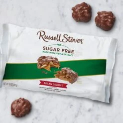 Sugar Free Pecan Delights, 10 Oz. Bag -Sweet Gift Shop 077260090911 9091 10oz sugarfree pdl sil1