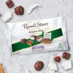 Sugar Free Multi-Flavor Chocolate Candies, 10 Oz. Bag -Sweet Gift Shop 077260090935 9093 10oz sugarfree assorted sil1