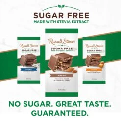 3 Oz. Sugar Free Chocolate Almond Tile Bar, Case Of 12 -Sweet Gift Shop 077260095541 9554 3oz sugarfree mcalmond group 1