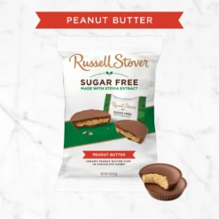 Sugar Free Peanut Butter Cups, 3 Oz. Bag -Sweet Gift Shop 077260096227 9622 3oz sugarfree pb pi oop 1