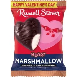 Dark Chocolate Marshmallow Heart, 1.3 Oz., Case Of 18 -Sweet Gift Shop 077260106582 10000485 rsc v24 1.3oz dv marshmallow heart wr front 3000x3000 2567b33