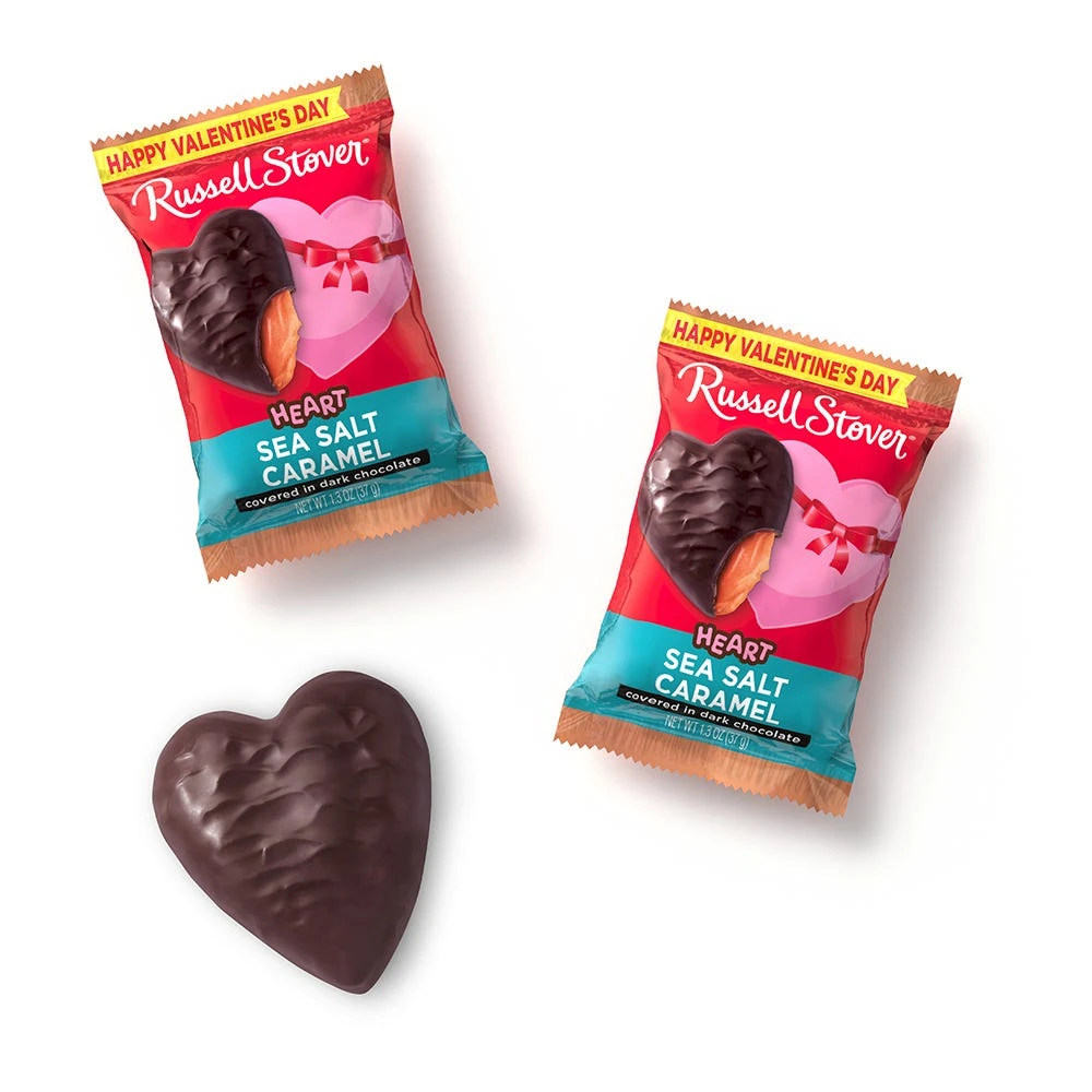 Dark Chocolate Sea Salt Caramel Heart, 1.3 Oz., Case Of 18 4 Dark Chocolate Sea Salt Caramel Heart, 1.3 Oz., Case Of 18 - Image 2