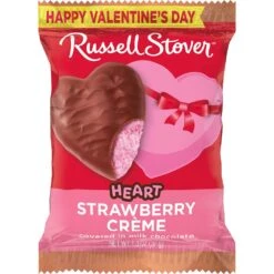 Milk Chocolate Strawberry Creme Heart, 1.3 Oz., Case Of 18 -Sweet Gift Shop 077260106780 10000495 rsc v24 1.3oz mc strawberrycreme heart
