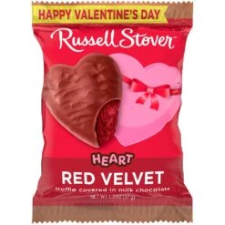 Milk Chocolate Red Velvet Heart, 1.3 Oz., Case Of 18 -Sweet Gift Shop 077260111661 10001098 rsc v24 1.3oz mc redvelvet heart