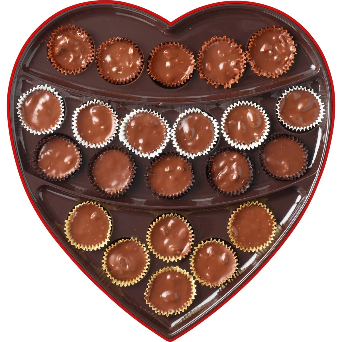 Assorted Nut Cluster Fabric Heart, 8 Oz. 4 Assorted Nut Cluster Fabric Heart, 8 Oz. - Image 2