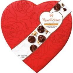 Assorted Nut Cluster Fabric Heart, 8 Oz.