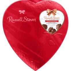 Pecan Delights Red Foil Heart, 4.5 Oz.