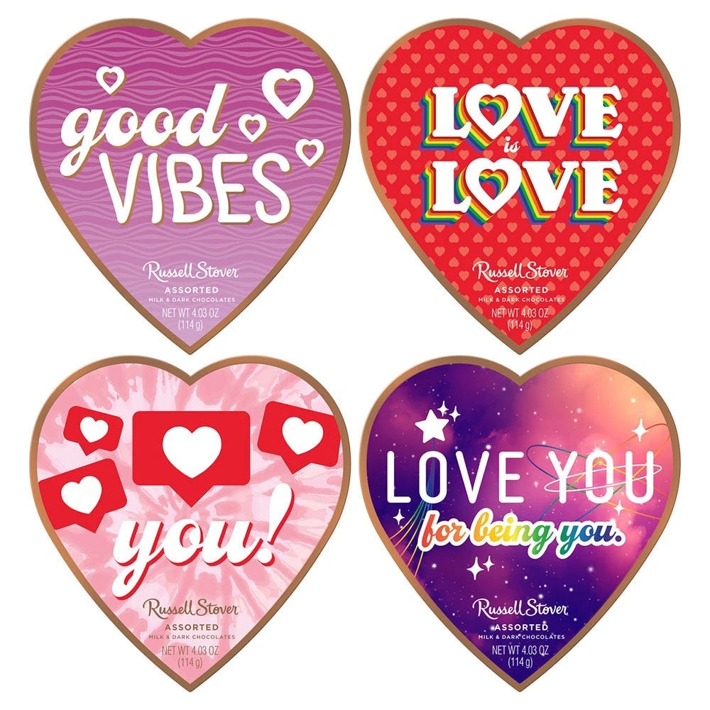 Assorted Chocolates Encouragement Heart Box, 4.03 Oz. 3 Assorted Chocolates Encouragement Heart Box, 4.03 Oz.