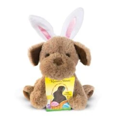 Solid Milk Chocolate Rabbit With Coco Plush, 1.5 Oz.