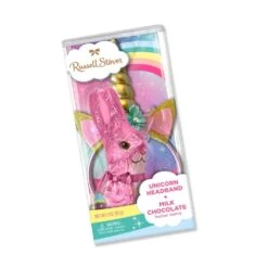 Milk Chocolate Hollow Bunny With Unicorn Headband, 3 Oz.