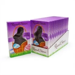 Dark Chocolate Flatback Rabbit, 3 Oz., Case Of 12