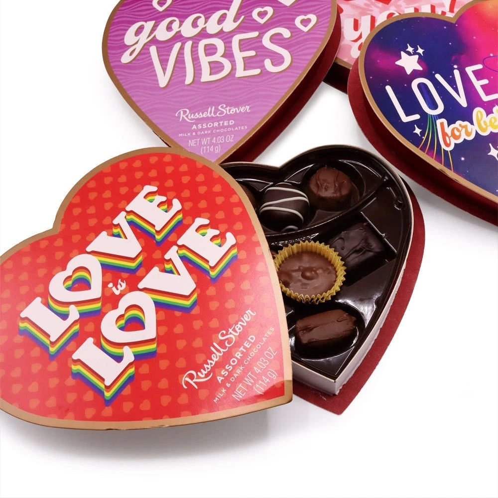 Assorted Chocolates Encouragement Heart Box, 4.03 Oz. 4 Assorted Chocolates Encouragement Heart Box, 4.03 Oz. - Image 2