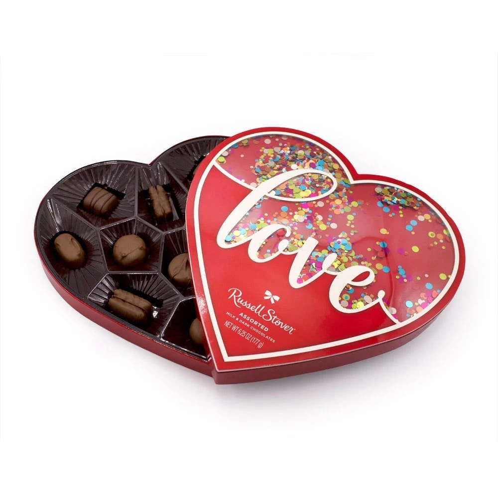 Assorted Chocolates Love Confetti Heart, 6.25 Oz. Box 4 Assorted Chocolates Love Confetti Heart, 6.25 Oz. Box - Image 2