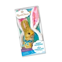 Milk Chocolate Hollow Bunny With Bunny Ears Headband, 3 Oz.