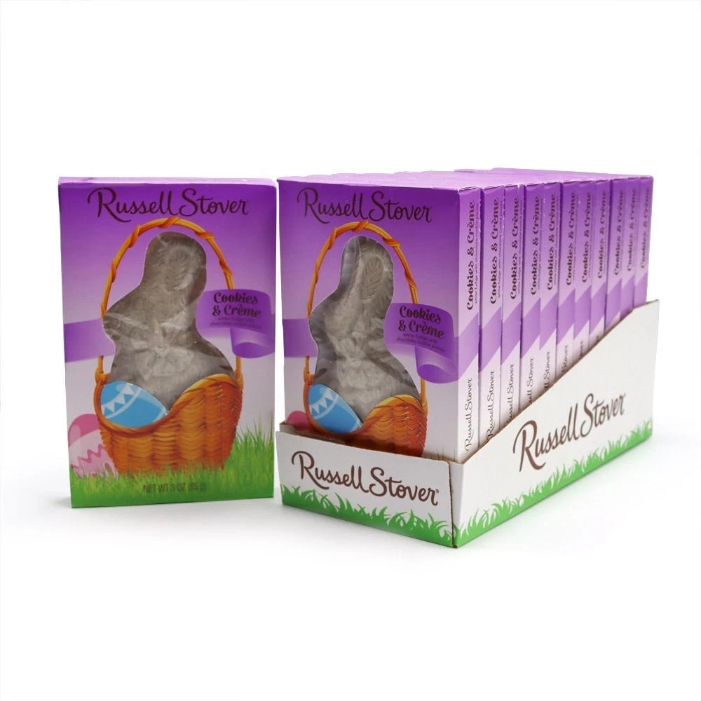 Cookies 'n Cream Soliid Rabbit, 3 Oz., Case Of 12 3 Cookies 'n Cream Soliid Rabbit, 3 Oz., Case Of 12