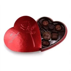 Assorted Chocolates Red Foil Heart Box, 4.03 Oz. 6 Assorted Chocolates Red Foil Heart Box, 4.03 Oz. -Sweet Gift Shop a31dd7fe64f2ca39fc2e76d2634c029146cf345081206d1a45dde5d967711101