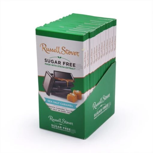 Sugar Free Dark Chocolate Sea Salt Caramel 3 Oz. Bar, Case Of 12 6 Sugar Free Dark Chocolate Sea Salt Caramel 3 Oz. Bar, Case Of 12 -Sweet Gift Shop af643b6abbe5f2193822f11dd7c53e28a6f132fd3d7d9354e1d139a6a0189ba1
