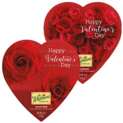 Whitman's Assorted Chocolates Romantic Rose Heart Box, 4 Oz.
